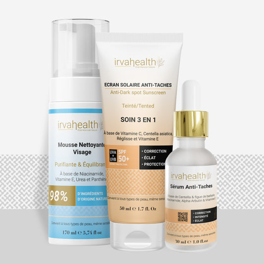 IrvaGlow – Pack Anti-Taches Teinté